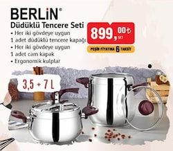 Berlin Düdüklü Tencere Seti 3.5+7 l image