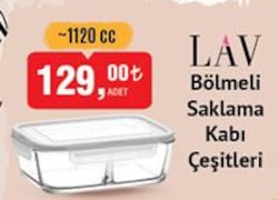 Lav Bölmeli Saklama Kabı 1120 cc Çeşitleri image