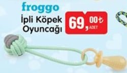 Froggo İpli Köpek Oyuncağı image