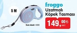 Froggo Uzatmalı Köpek Tasması 5 m image