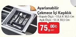 Ayarlanabilir Çekmece İçi Kaşıklık image