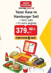 Uçar Oyuncak Yazar Kasa ve Hamburger seti image