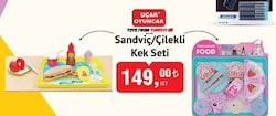 Uçar Oyuncak Sandviç/Çilekli Kek Seti image