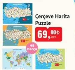 Çerçeve Harita Puzzle 48 Parça image