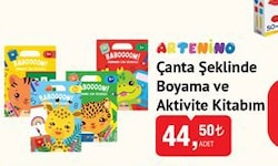 Arteninno Çanta Şeklinde Boyama ve Aktivite Kitabım image