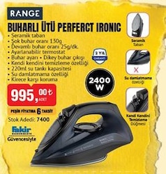 Range Buharlı Ütü Perfect Ironic 2400 W image