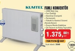 Kumtel Fanlı Konvektör 2000 Watt image