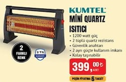 Kumtel Mini Quartz Isıtıcı 1200 W image