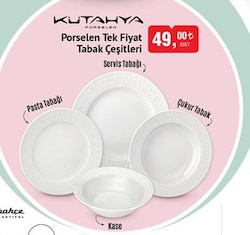 Kütahya Porselen Tabak Çeşitleri/Adet image