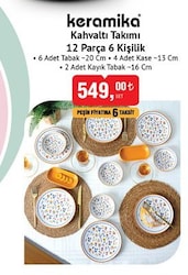 Keramika Kahvaltı Takımı 12 Parça 6 Kişilik image
