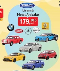 Welly Lisanslı Metal Arabalar image