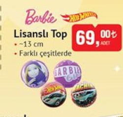 Barbie/Hot Wheels Lisanslı Top image
