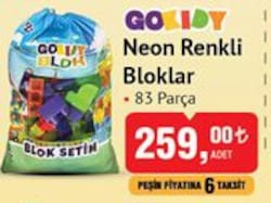 Gokidy Neon Renkli Bloklar 83 Parça image