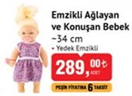 Emzikli Ağlayan Ve Konuşan Bebek - 34 Cm image