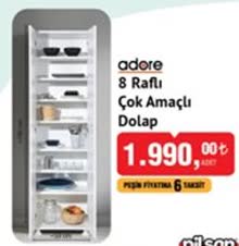 Adore 8 Raflı Çok Amaçlı Dolap image