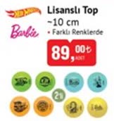 Hotwheels Barbie Lisanslı Top 10 cm image