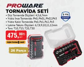 Proware Tornavida Seti 26 Parça image
