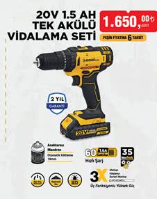 20V 1.5 Ah Vidalama Seti image