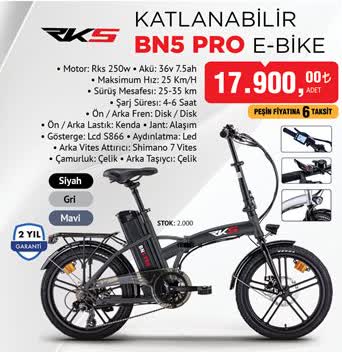 Rks Katlanabilir Bn5 Pro E-Bike 250w image