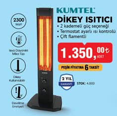 Kumtel Dikey Isıtıcı image