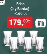 UL Echo Çay Bardağı 160 cc image