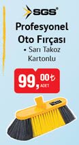 Sgs Profesyonel Oto Fırçası Sarı Takoz image