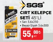 Sgs Cırt Kelepçe Seti 45'Lİ Sarı 3.6x250 image
