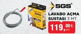 Sgs Lavabo Açma Sustası 3 Mt image