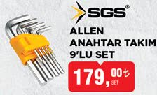 Sgs Allen Anahtar Takım 9'Lu Set image