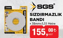 Sgs Sızdırmazlık Bandı 38mmx3,35 Metre image