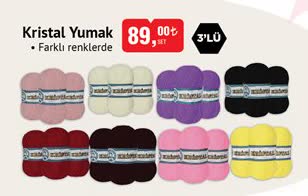 Kristal Yumak 3'Lü image