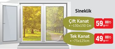 Sineklik Çift Kanat 130x150 cm image