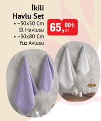 İkili Havlu Set image