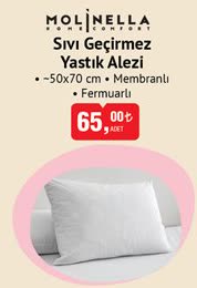 Molinella Sıvı Geçirmez Yastık Alezi 50x70 cm image