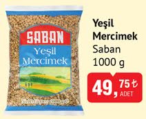 Saban Yeşil Mercimek image