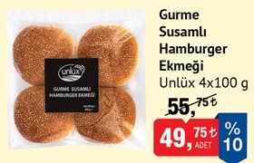 Unlux Gurme Susamlı Hamburger Ekmeği image