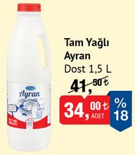 Dost Tam Yağlı Ayran 1.5L image