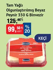 Binvezir Tam Yağlı Olgunlaştırılmış Beyaz Peynir 350g image