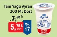 Dost Tam Yağlı Ayran 200ml image
