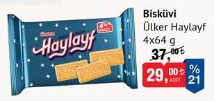Ülker Haylayf Bisküvi 4x64g image
