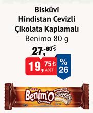 Benimo Hindistan Cevizli Çikolata Kaplamalı Bisküvi image