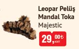Majestic Leopar Pelüş Mandal Toka image