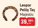 Majestic Leopar Pelüş Taç image