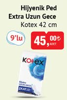 Kotex Hijyenik Ped Extra Uzun Gece 42 cm image