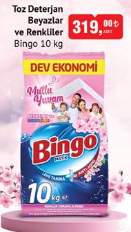 Bingo Toz Deterjan 10 Kg Dev Ekonomi image