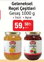 Gesas Geleneksel Reçel Çeşitleri Incir Ayva 1000 g image