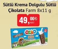 Farm Sütlü Krema Dolgulu Sütlü Çikolata 8x11 G image