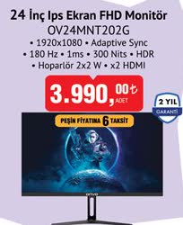 Onvo 24 İnç Lps Ekran Fhd Monitör image