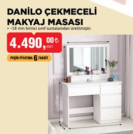 Kervancı Danilo Çekmeceli Makyaj Masası image