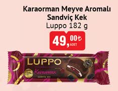 Luppo Karaorman Meyve Aromalı Sandviç Kek 182 g image
